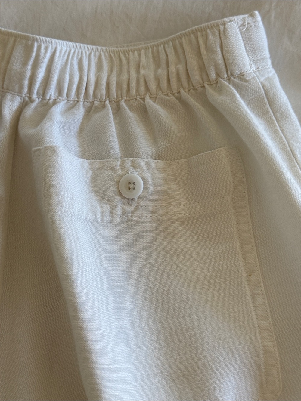 White Drawstring Pants - Picture 7 of 8